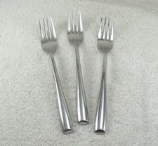 Rachel Dinner Fork Lot of 3 Cambridge Glossy Stainless Flatware