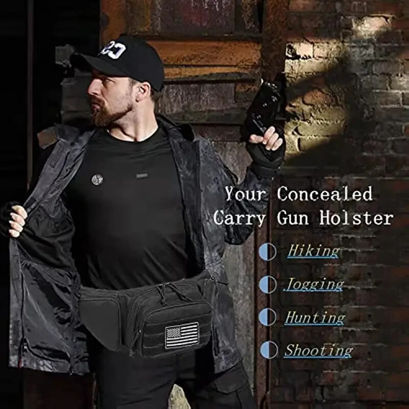 Tactical Fanny Pack Sac de taille militaire avec USA Guadeloupe