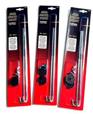 3 SETS LYNX BY DEKA 10'' J TYPE  BATTERY HOLD DOWN BRACKET BOLTS CAR TRUCK #00209