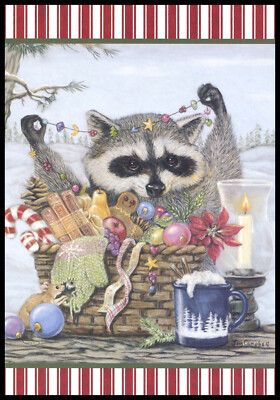 Greeting Card - Mouse Raccoon Rat - Joy Campbell - Christmas - 0102