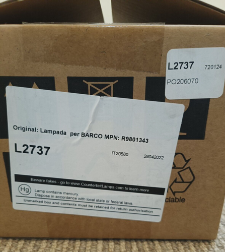 Vivitek für Barco R9801343 Projektorlampe mit Modul - Bild 9 von 9