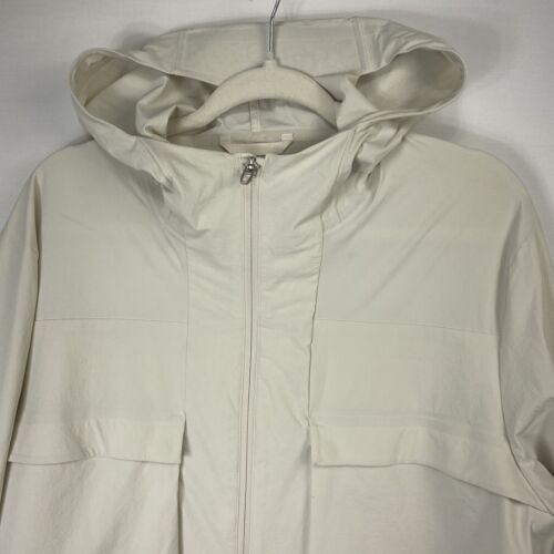 Lululemon Mens Stretch Hooded Cargo Jacket Water/Wind Resistant Sz Large Beige - Picture 2 of 15