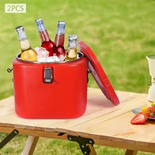 2 Pcs Insulated Beverage Containers Portable Cold Hot Drink Container Insulated!