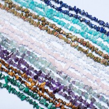 10 String  10X34"  Freeform Natural Gemstone Chips Beads for Jewelry Making 5-8mm