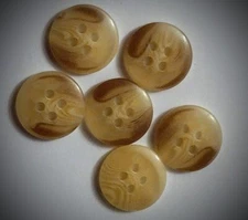 1/2" Tan Dress Shirt/Craft Buttons