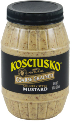 Kosciusko Mustard, Coarse Grained, Country Style 9oz Free Shipping !! SELEER!!