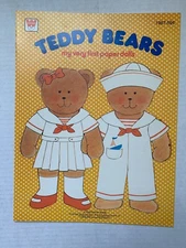 VINTAGE -  Teddy Bears Paper Doll Book - Whitman