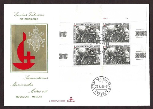 Vatican City Sc# 392-4, Centenary of the International Red Cross on special FDC - Picture 3 of 3