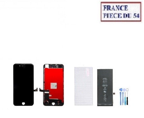 Kit Réparation IPhone 8 Blanc - Vitre Tactile + écran LCD + Batterie + Outils + Verre Trempé, Neuf
