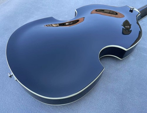 HI-459 Style Electric Guitar Semi-hollowbody Red Fretboard Glossy Black Finished - Picture 15 of 15