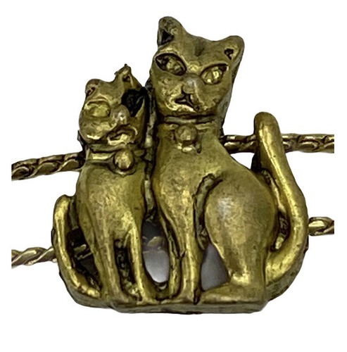 Brazalete dije para gato con doble cuerda de metal hecha por tofa en EE. UU. - Imagen 3 de 13