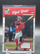2023 Donruss Baseball Elijah Green Retro 1990 Relic Jersey Materials Nationals