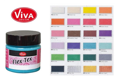 Textilfarbe (129,80 /L) 50 ml Flex Tex, auch als Stempelfarbe, Viva Decor
