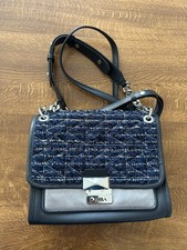 Karl Lagerfeld Handtasche Tweed Leder – sehr guter Zustand, kaum getragen