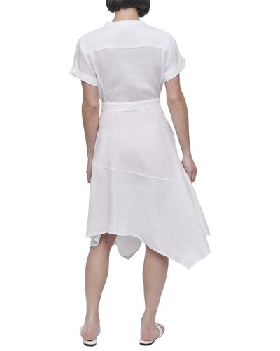 Dkny Linen Wrap Dress Women's