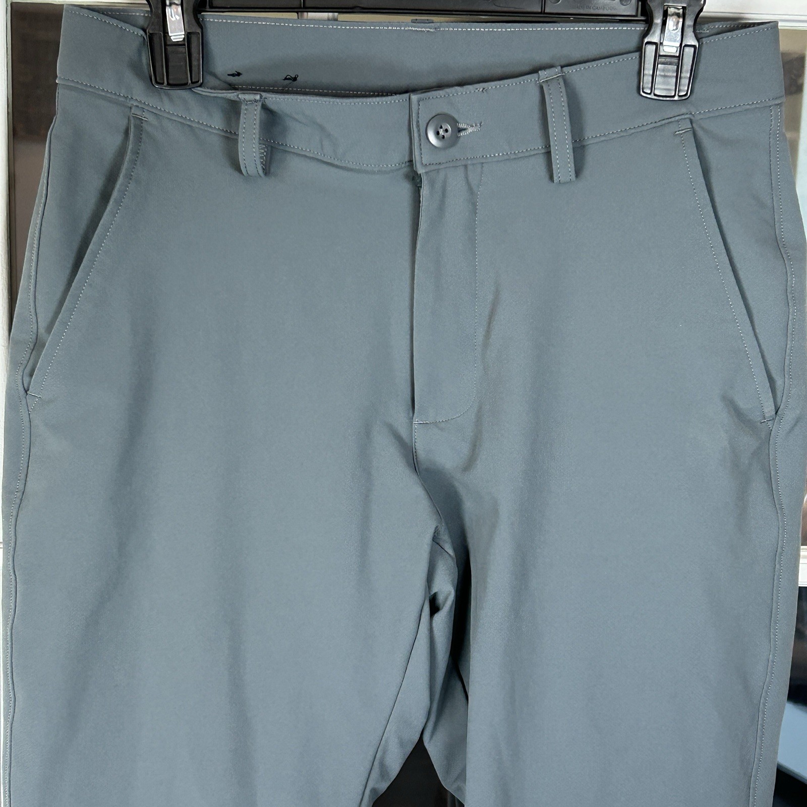 Under Armour Performance Pants Gray Flat Front Si… - image 8