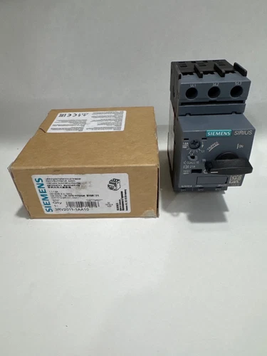 NEW SIEMENS 3RV2011-1AA10 1.1-1.6A AMP MANUAL MOTOR STARTER CIRCUIT BREAKER