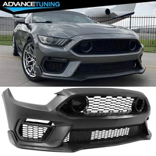 Fits 15-17 Ford Mustang EcoBoost GT Front Bumper Cover Replacement Mach 1 Style