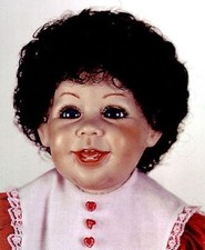 New NOS Playhouse Doll Wig - BLACK CURLY CURLS Size 12 - 13 VICKIE