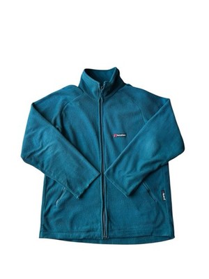 Vintage Berghaus Activity Polartec Fleecejacke Herren Large grün Wandern Hiking