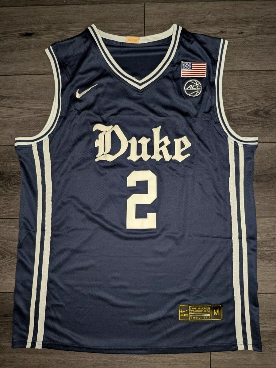 Men's Cooper Flagg #2 Duke Basketball Jersey – Medium – Dark Blue