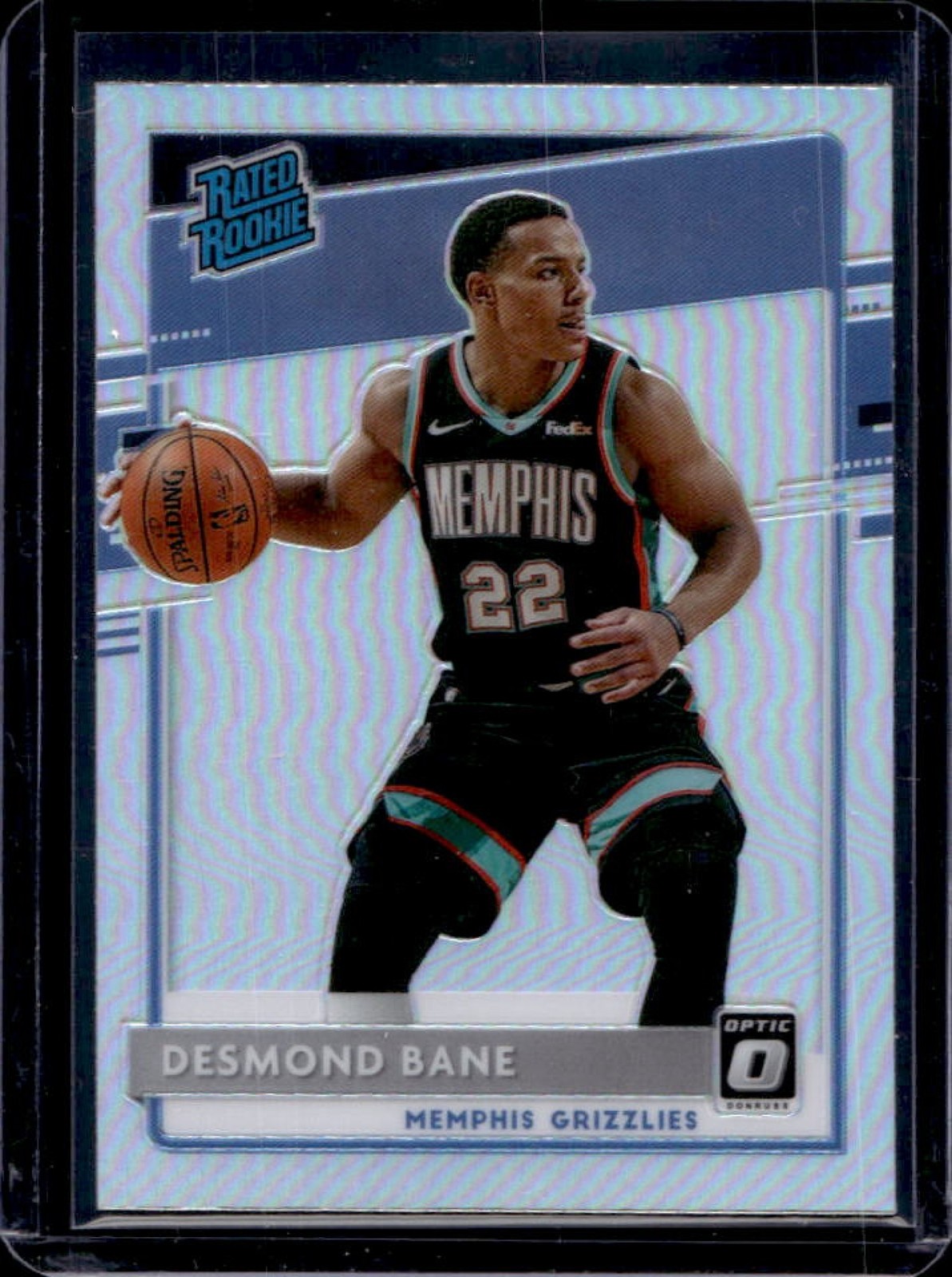 2020-21 Donruss Optic Desmond Bane Holo Rookie RC #180 Grizzlies