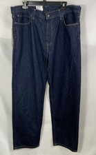 Carhartt Men's WIP Aaron Pant Dark Blue Denim Cotton Jeans Sz 36 NWT