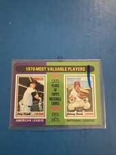 1975 Topps - Most Valuable Players Johnny Bench, Boog Powell #208