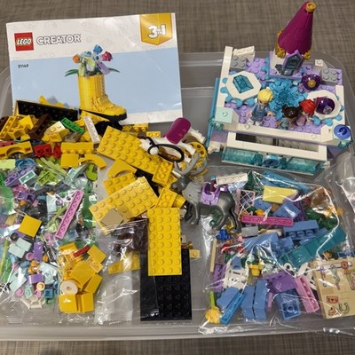 LEGO Create 3-in-1 Boot Set + Bulk Princess Bricks Pcs & Figures | 1.8 lbs L-16