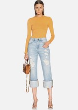 Brand New Frame Le Embroidery Boyfriend Jeans (Size 24)