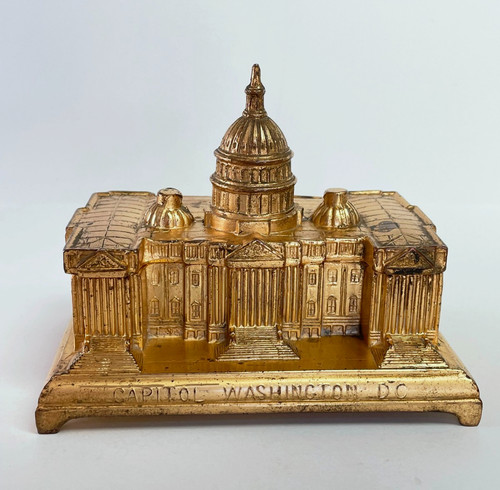 Antique JB Jennings Brothers Art Nouveau Capitol Bldg Washington DC Jewelry Box
