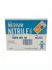 Medium Nitrile Gloves Case 1000 pcs Powder-Free Industrial Safety Zone GNPR-MD
