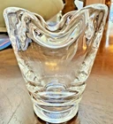 Signed Steuben 3 Inch Toothpick Holder Vase Signed Heavy Ruffled Rim Stunning