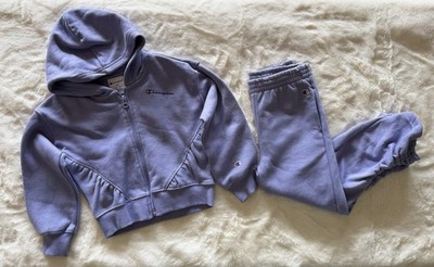 CHAMPION Athleticwear Toddler Girls Fleece Jacket & Pants Outfit, 2-piece, 4T