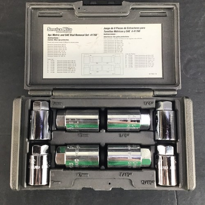 #ad NAPA 8 Pc. Stud Removal socket Set Sae Metric 41760D $48.99