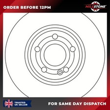 1X BRAKE DISC FOR MERCEDES-BENZ GLA A-CLASS CLA GLB B-CLASS FRONT