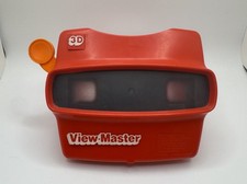 VINTAGE VIEW MASTER RED 3D VIEWER WITH ORANGE HANDLE NO DISC Made in USA
