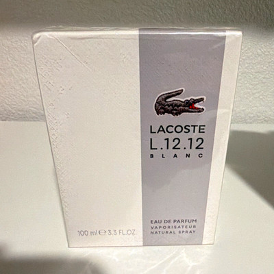 Lacoste L.12.12 Blanc Eau de Parfum Spray, Regular Size 3.3 fl oz