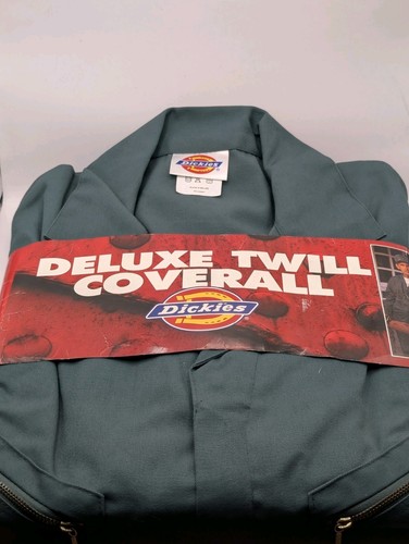 Tuta Dickies Deluxe Twill Salopette Abbigliamento da Lavoro Verde Scuro Taglia 44 Regular