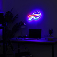Buffalo Bills 15" Neon Light Up Team Logo Sign
