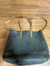 ABLE  Tote Bag Dark Green Genuine Leather Women's  Shoulder Fashion Bag Shoulder