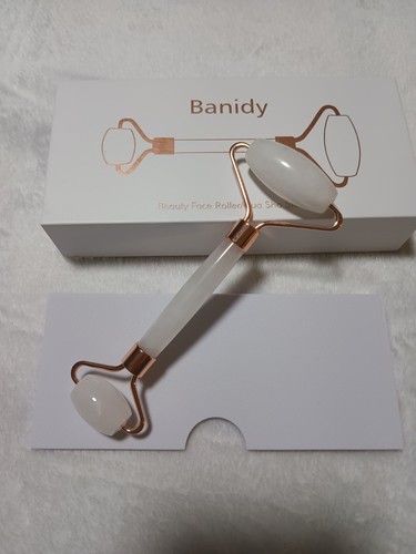 Oil Absorption Face Massager, Jade Roller Skin Care, Gua Sha Stone Rose Gold - Picture 8 of 9