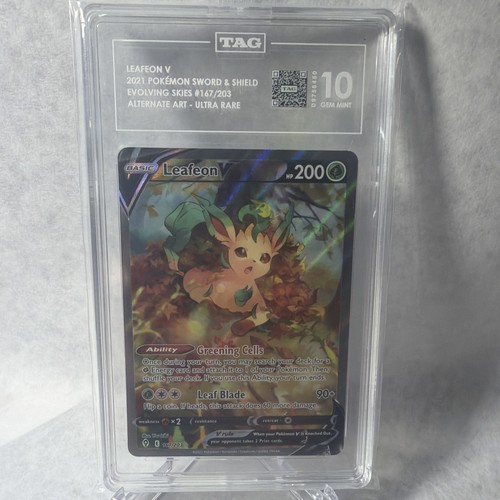 Leafeon V graded TAG 10 for sale on eBay