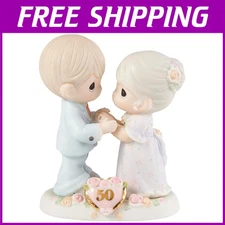 Emotional 50th Anniversary Bisque Porcelain Figurine
