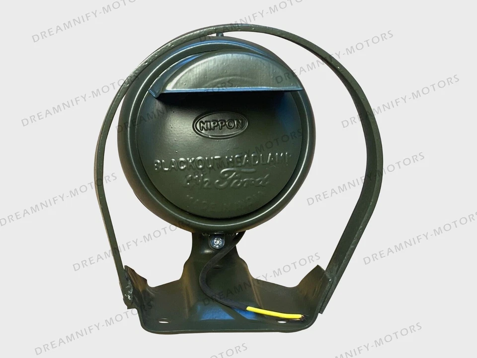 For Willys Ford Jeep Drive Head Lamp + Bracket Unit 41-45 MB Ford GPW 4.5" - Image 2 of 4