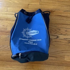 Sailing Backpack Drawstring Canvas Bag. Large. New. 21x14 Inches