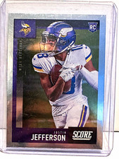 Panini Chronicles Score Update Rookies Justin Jefferson #449 Silver RC Vikings