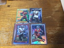 2025 Topps Chrome Football Lot Of  4 Bucky Irving card 2 Base 2 Refractors RWB