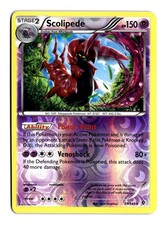 Pokemon Card Scolipede 74 Reverse Holo Boundaries Crossed