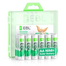 EBL 1.2V  AA AAA Rechargeable  Batteries 1300mAh Solar Light Battery lot